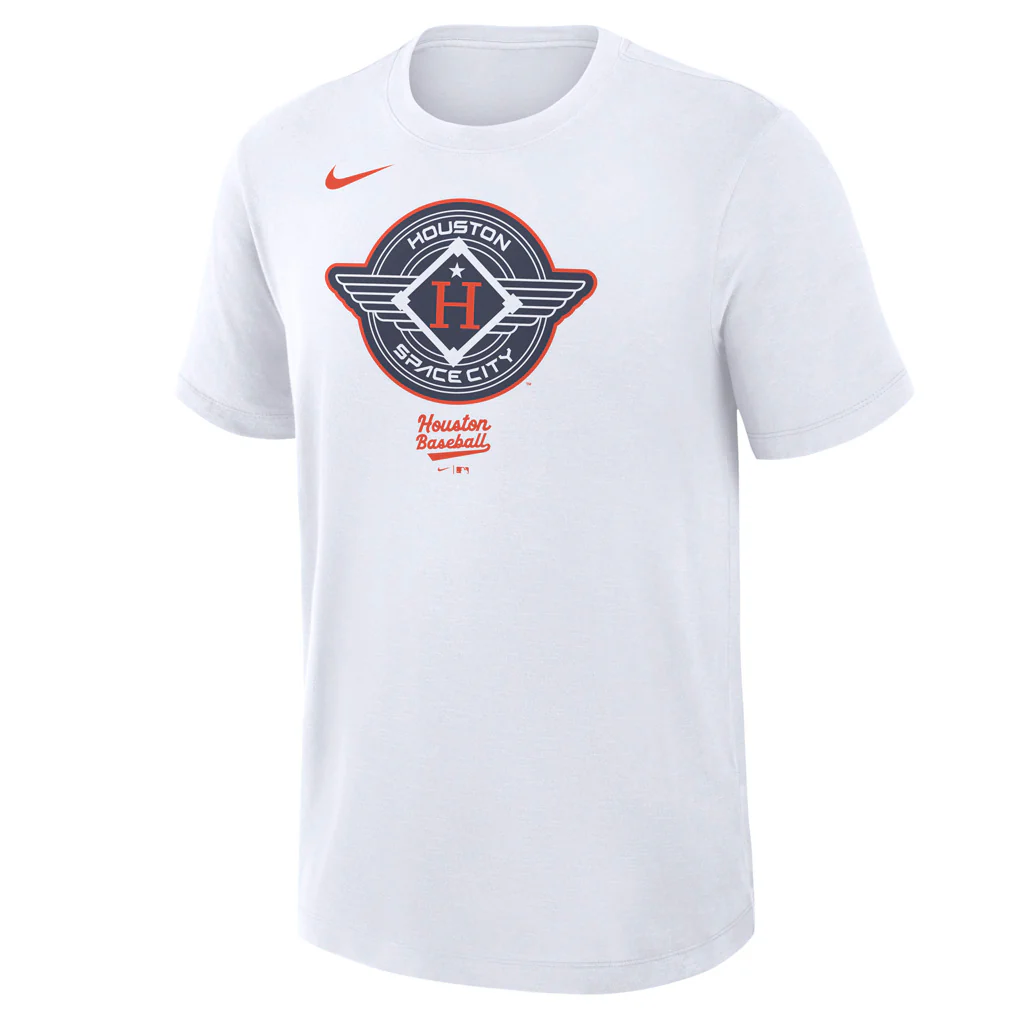 MLB Houston Astros Nike 2025 City Connect Novelty Slub T-Shirt - White - Image 2