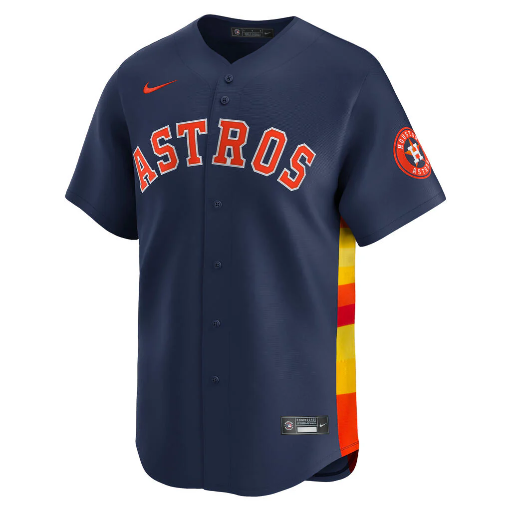 MLB Houston Astros Nike Alternate Limited Jersey - Navy - Image 2