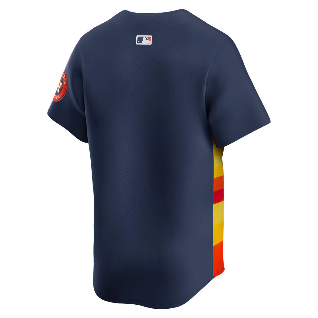 MLB Houston Astros Nike Alternate Limited Jersey - Navy - Image 3