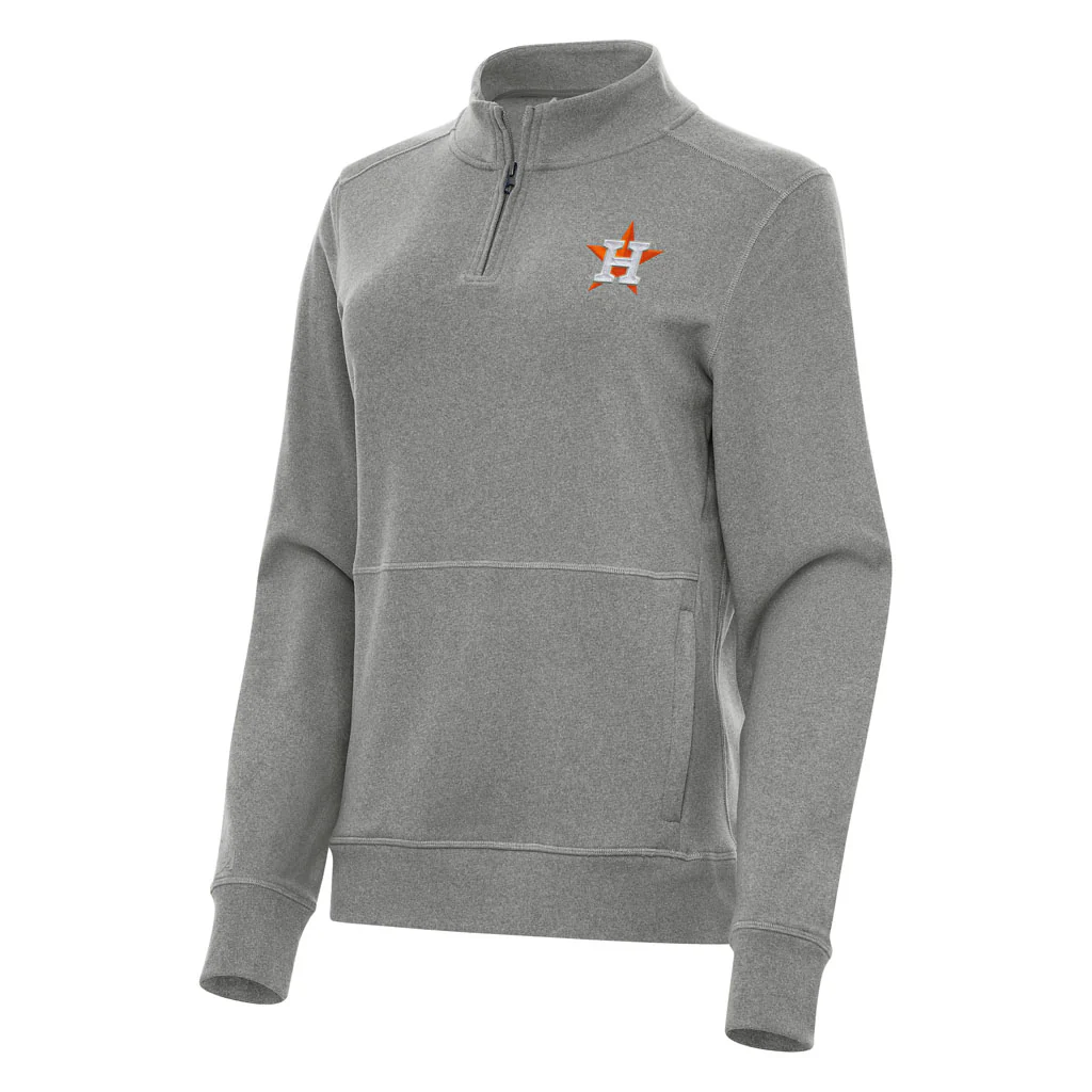 MLB Houston Astros Women's Antigua Crush 1/4 Zip Pullover Jacket