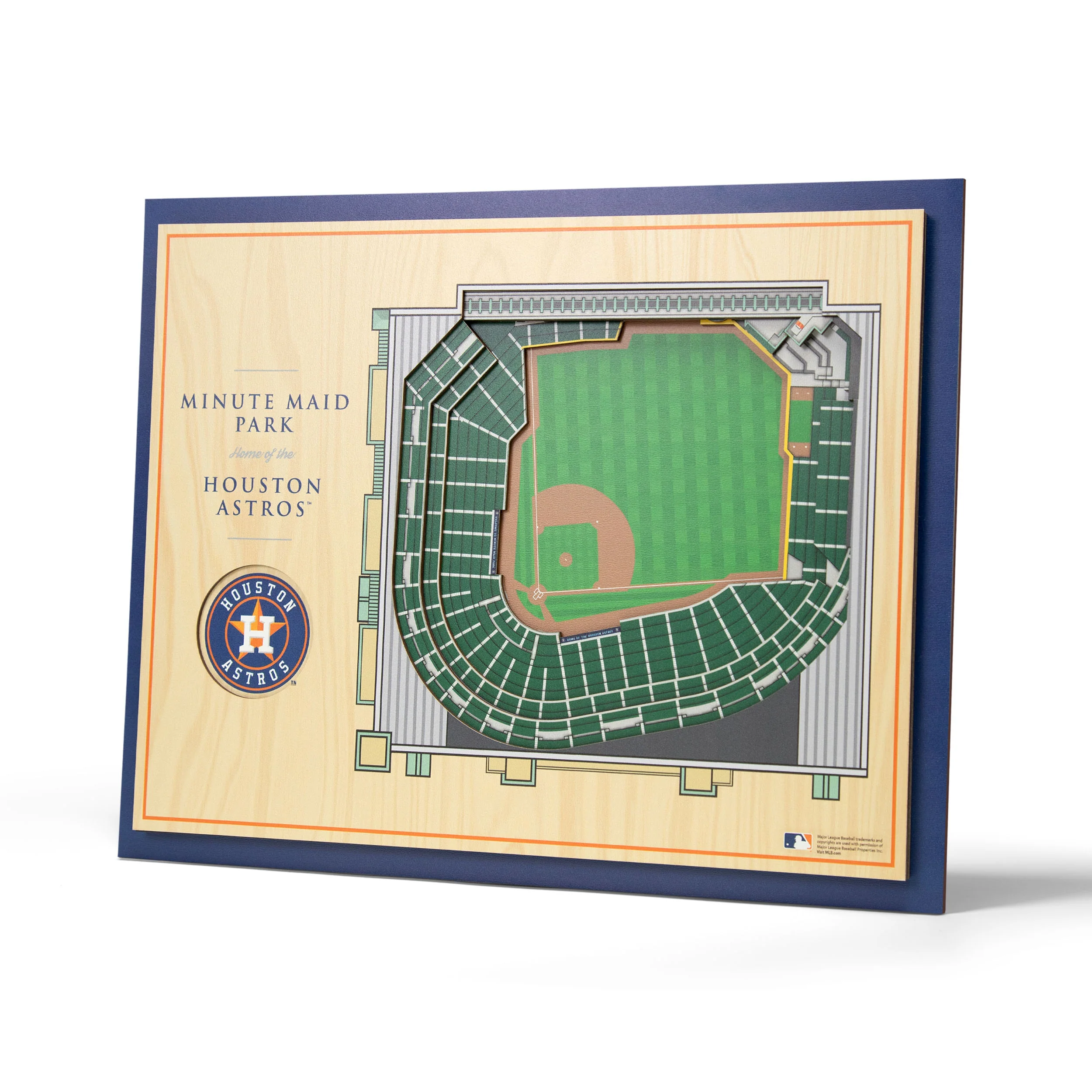 MLB Houston Astros You the Fan 5-Layer 3D Stadium View Wall Art