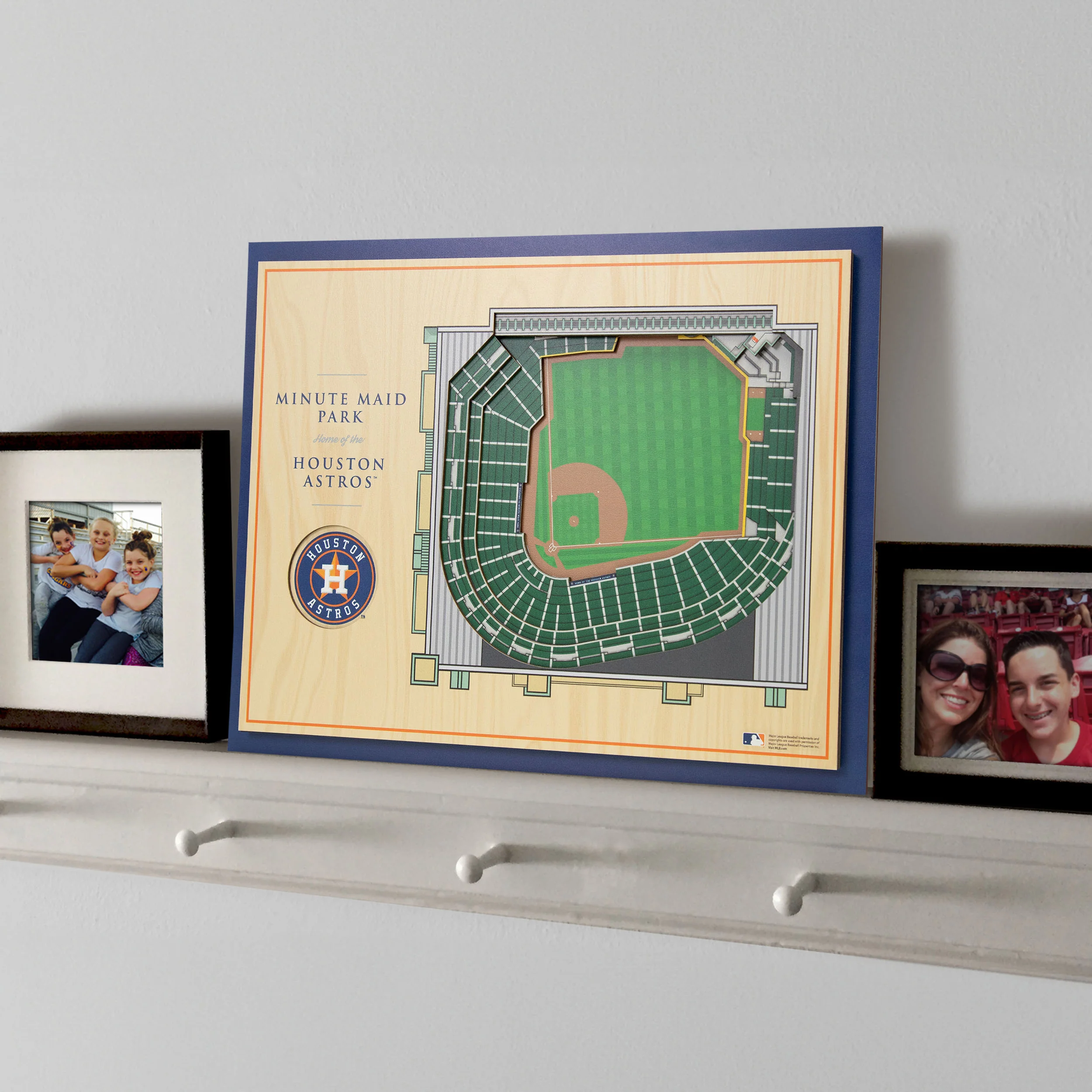 MLB Houston Astros You the Fan 5-Layer 3D Stadium View Wall Art - Image 2