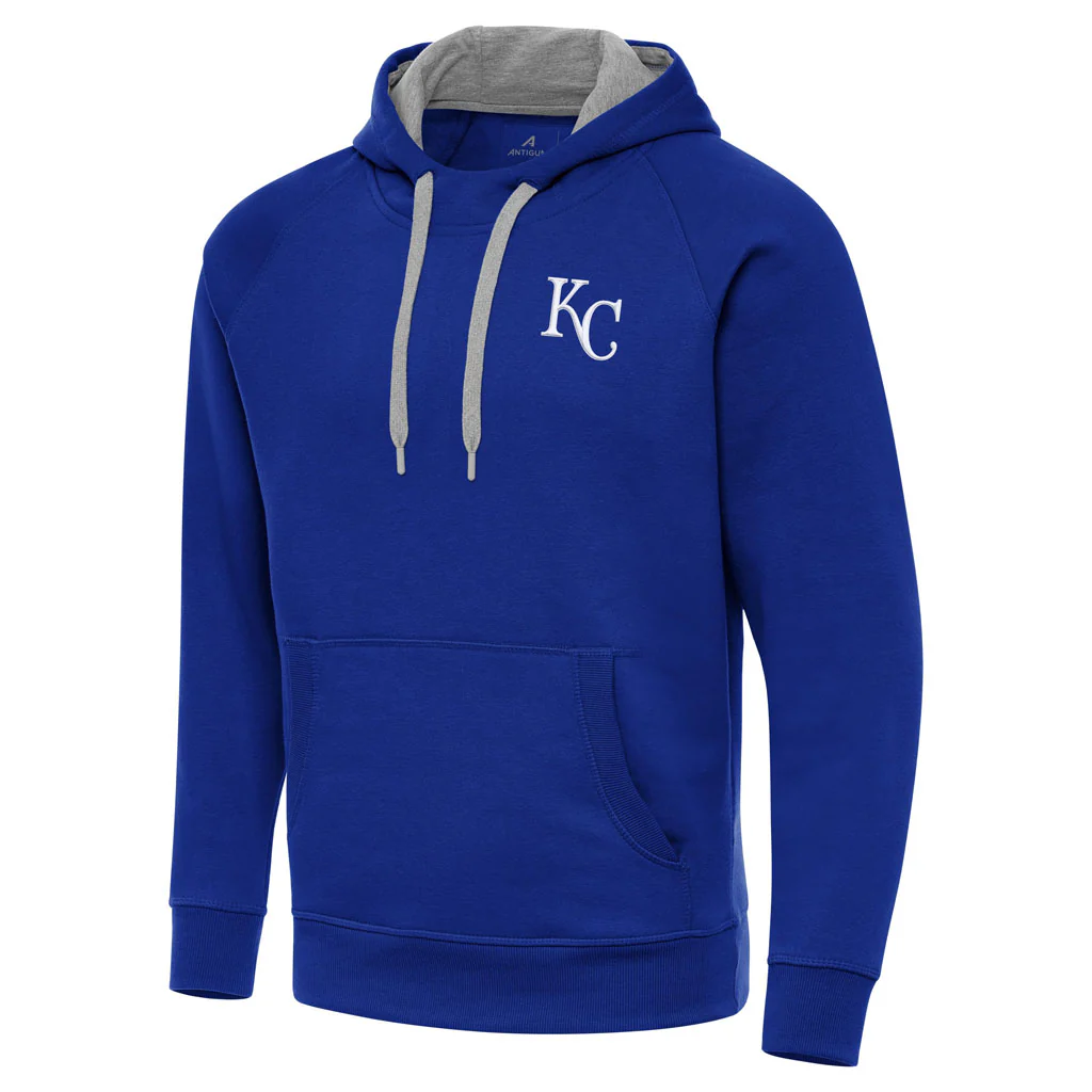 MLB Kansas City Royals Antigua Victory Pullover Hoodie - Blue