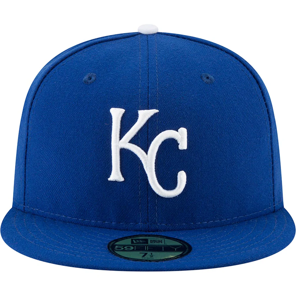 MLB Kansas City Royals New Era Authentic Collection Home On-Field 59FIFTY Fitted Hat - Blue - Image 3