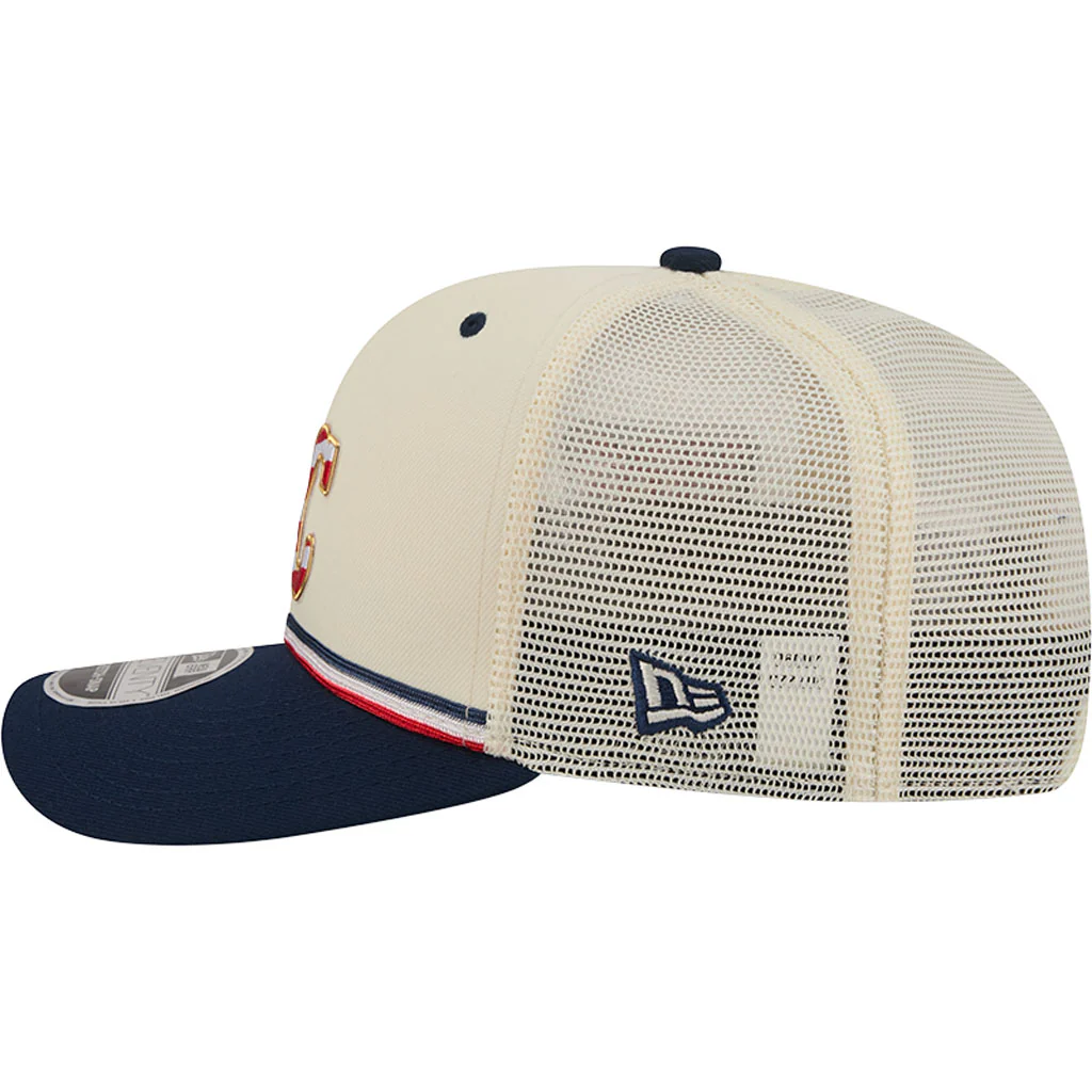 MLB Kansas City Royals New Era 2026 4th of July 9SEVENTY Stretch Snapback Hat - Cream - Image 4