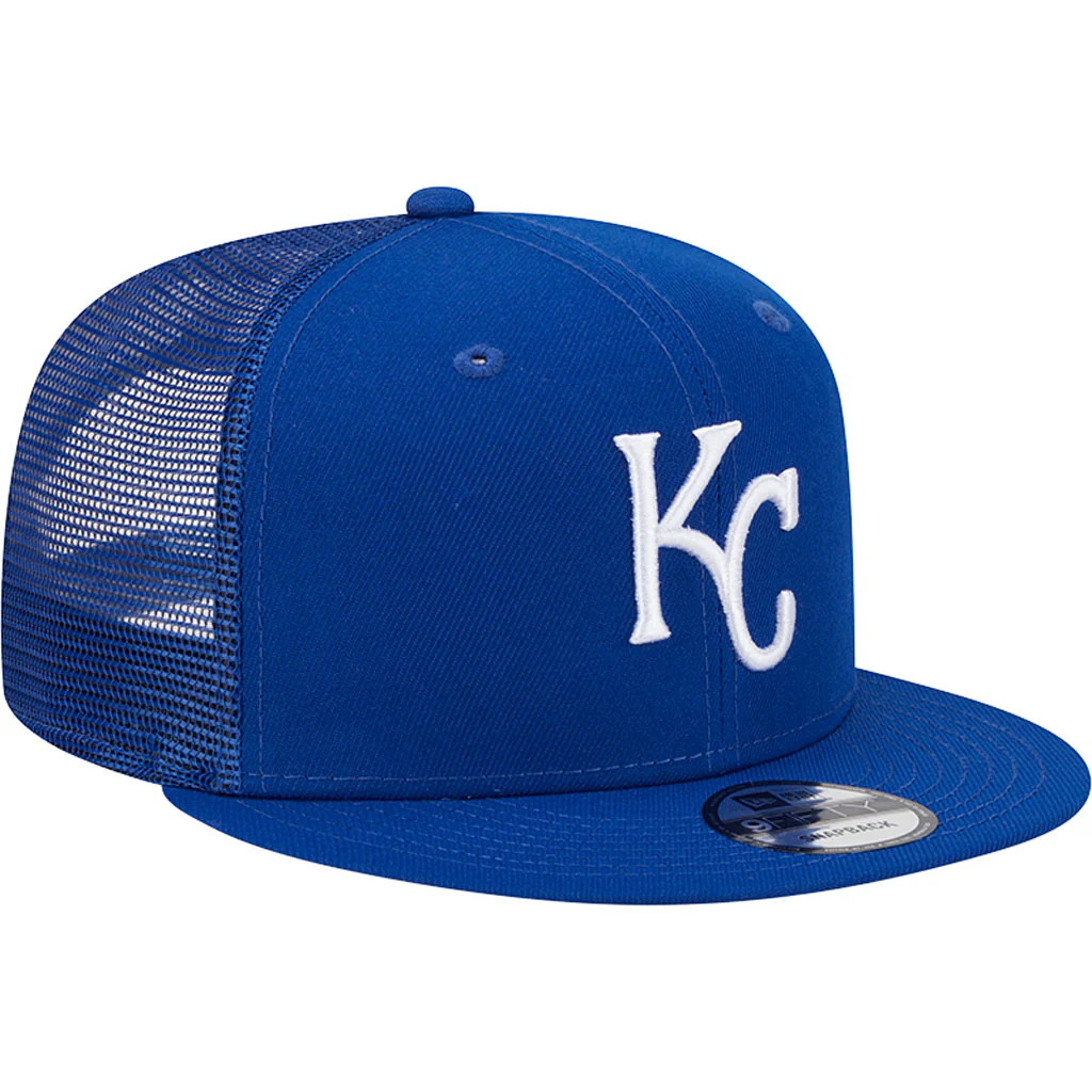 MLB Kansas City Royals New Era OTC Trucker 9FIFTY Snapback Hat - Blue - Image 2