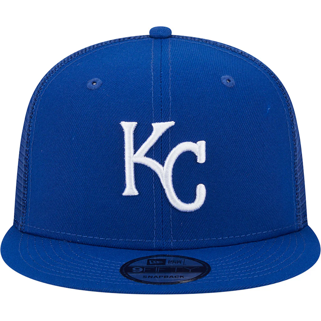MLB Kansas City Royals New Era OTC Trucker 9FIFTY Snapback Hat - Blue - Image 3