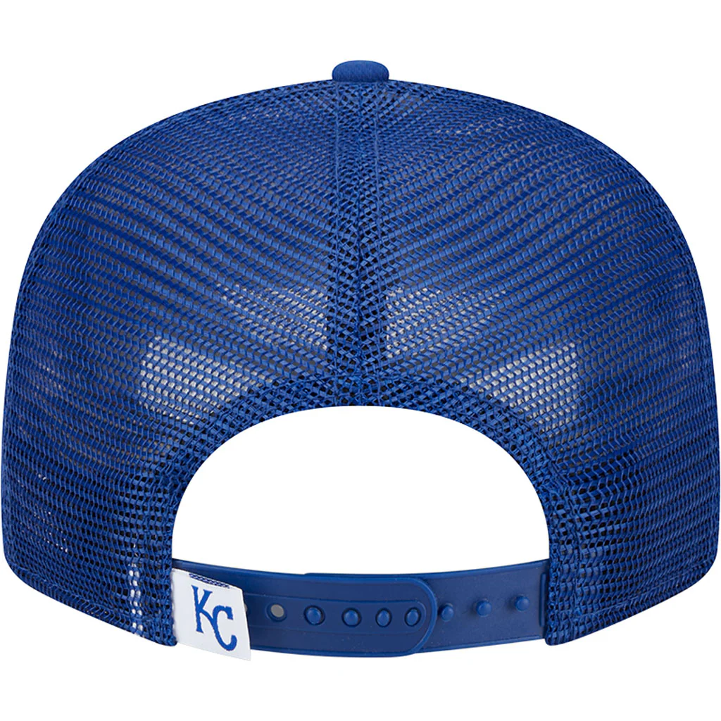 MLB Kansas City Royals New Era OTC Trucker 9FIFTY Snapback Hat - Blue - Image 6