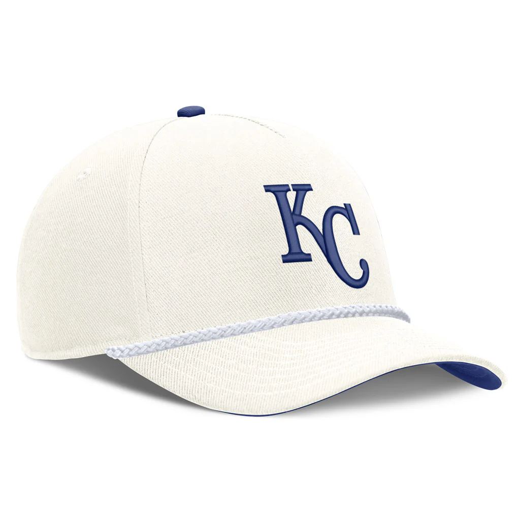 MLB Kansas City Royals Nike Rope Cooperstown Adjustable Hat - Cream - Image 2