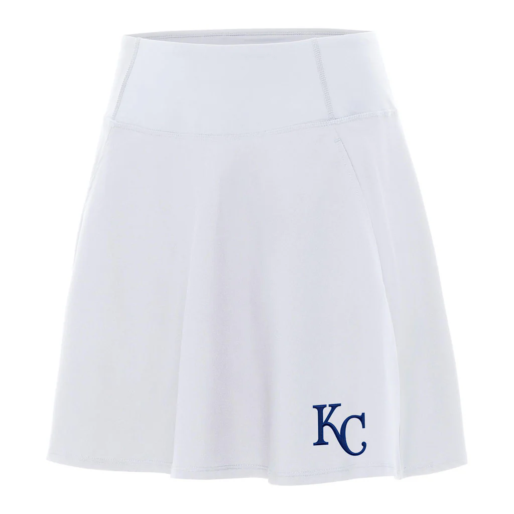 MLB Kansas City Royals Women's Antigua Chip Skort - White