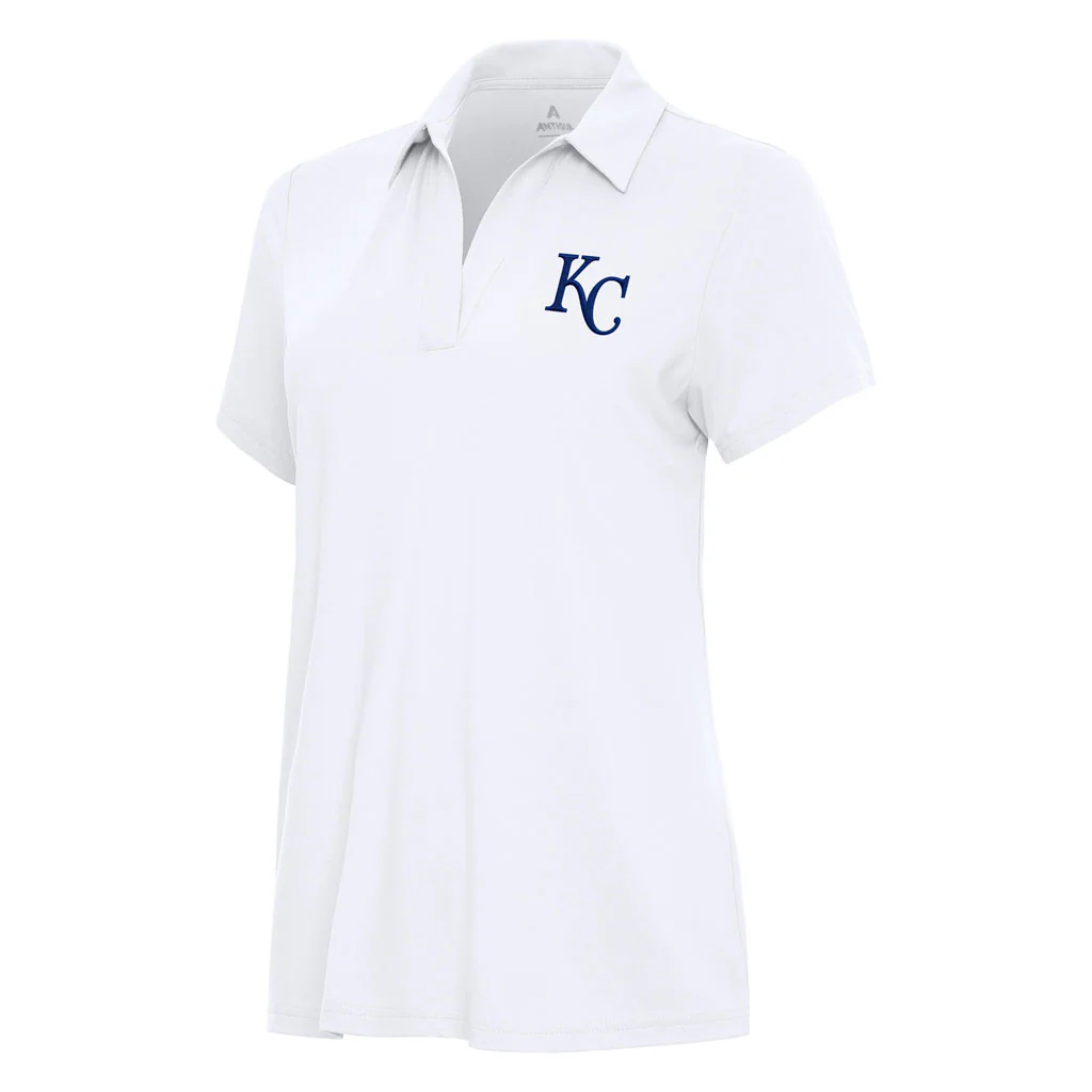 MLB Kansas City Royals Women's Antigua Era Polo - White