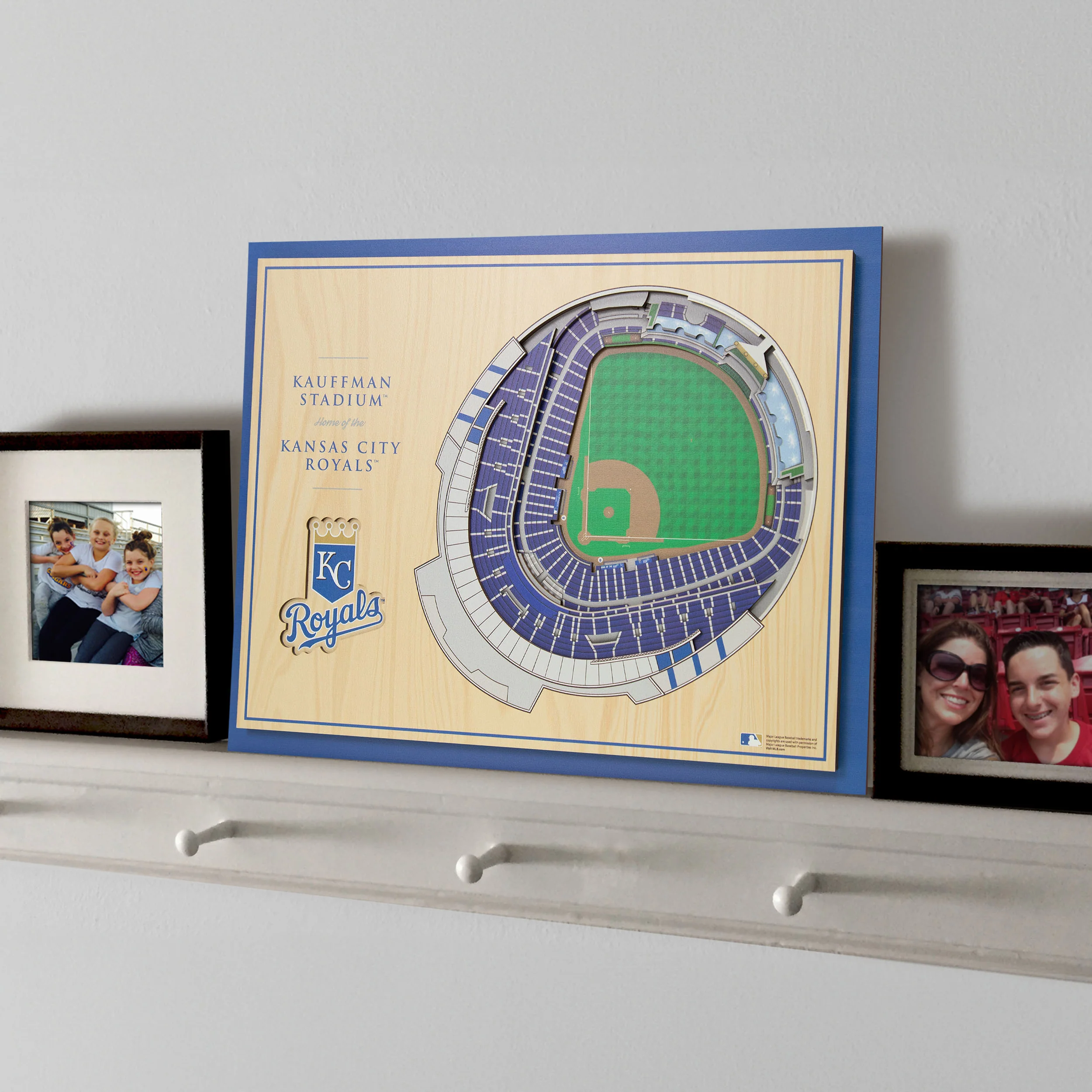 MLB Kansas City Royals You the Fan 5-Layer 3D Stadium View Wall Art - Image 2