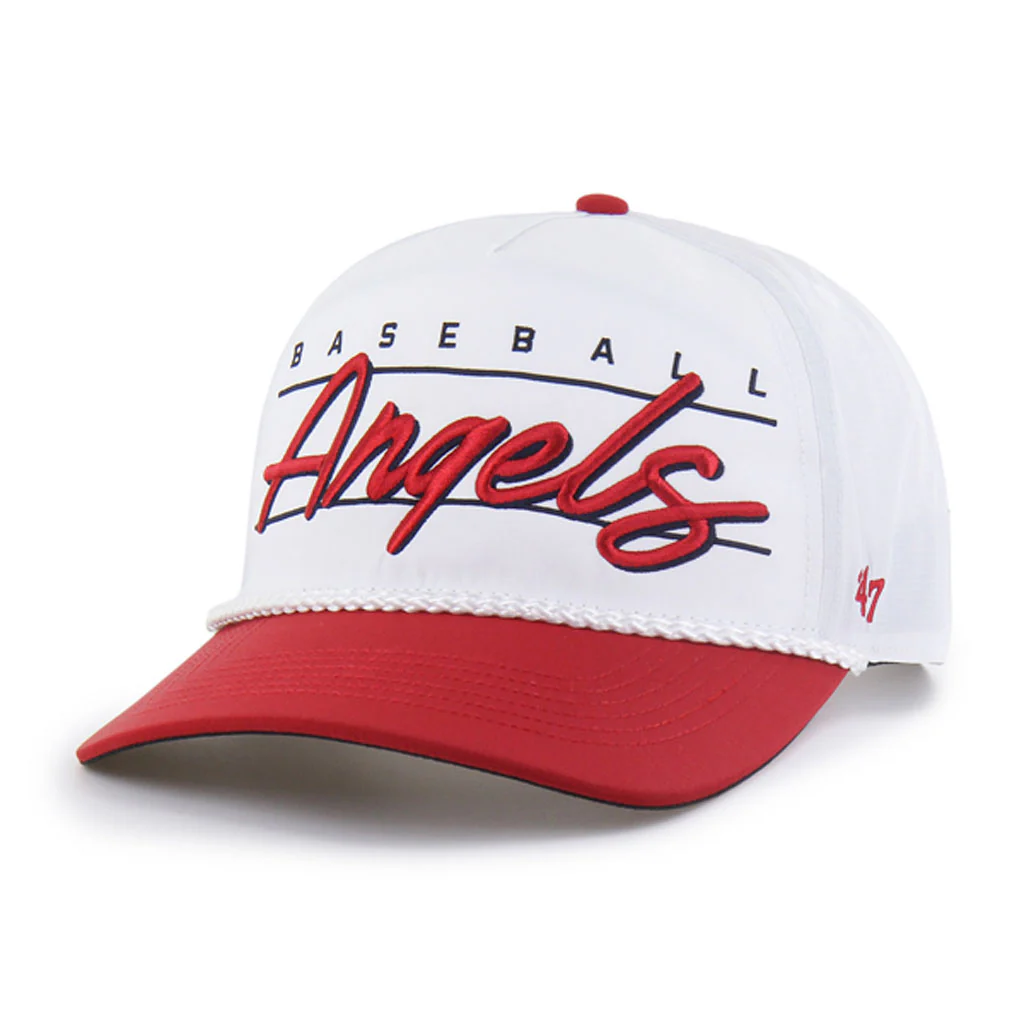 MLB Los Angeles Angels '47 Condor Two-Tone Hitch Adjustable Hat - White