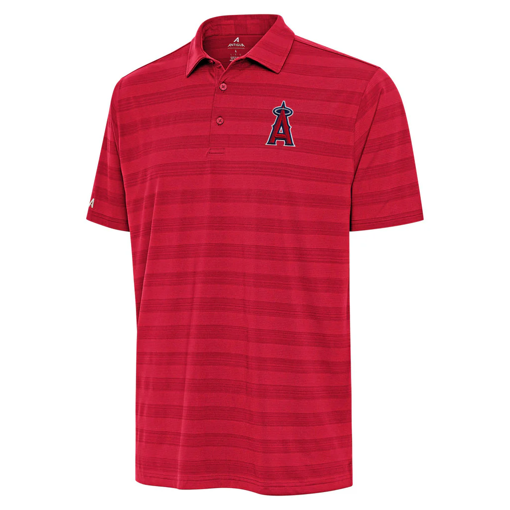 MLB Los Angeles Angels Antigua Tunnel Polo - Red