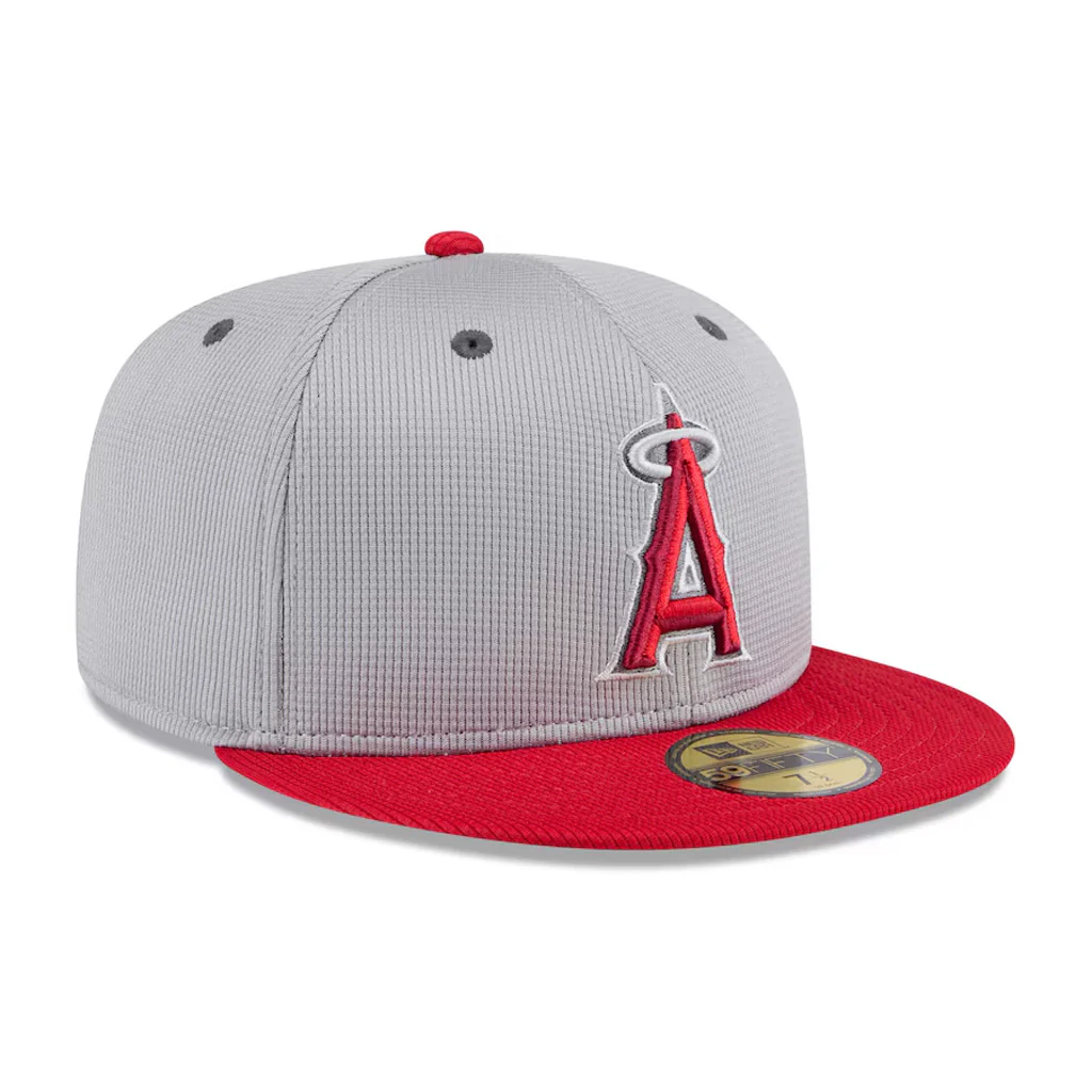 MLB Los Angeles Angels New Era 2025 Graphite Batting Practice 59FIFTY Fitted Hat - Graphite - Image 3