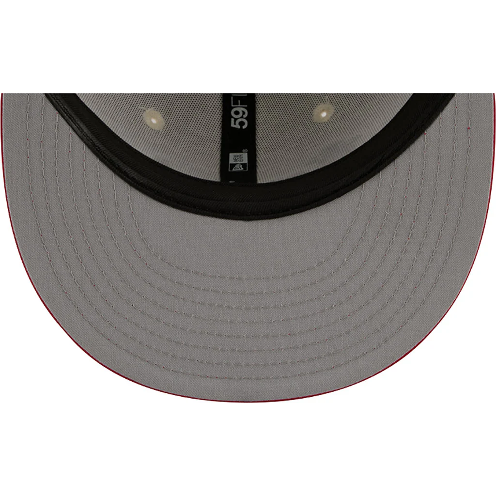MLB Los Angeles Angels New Era City Connect Batting Practice 59FIFTY Fitted Hat - Cream - Image 7