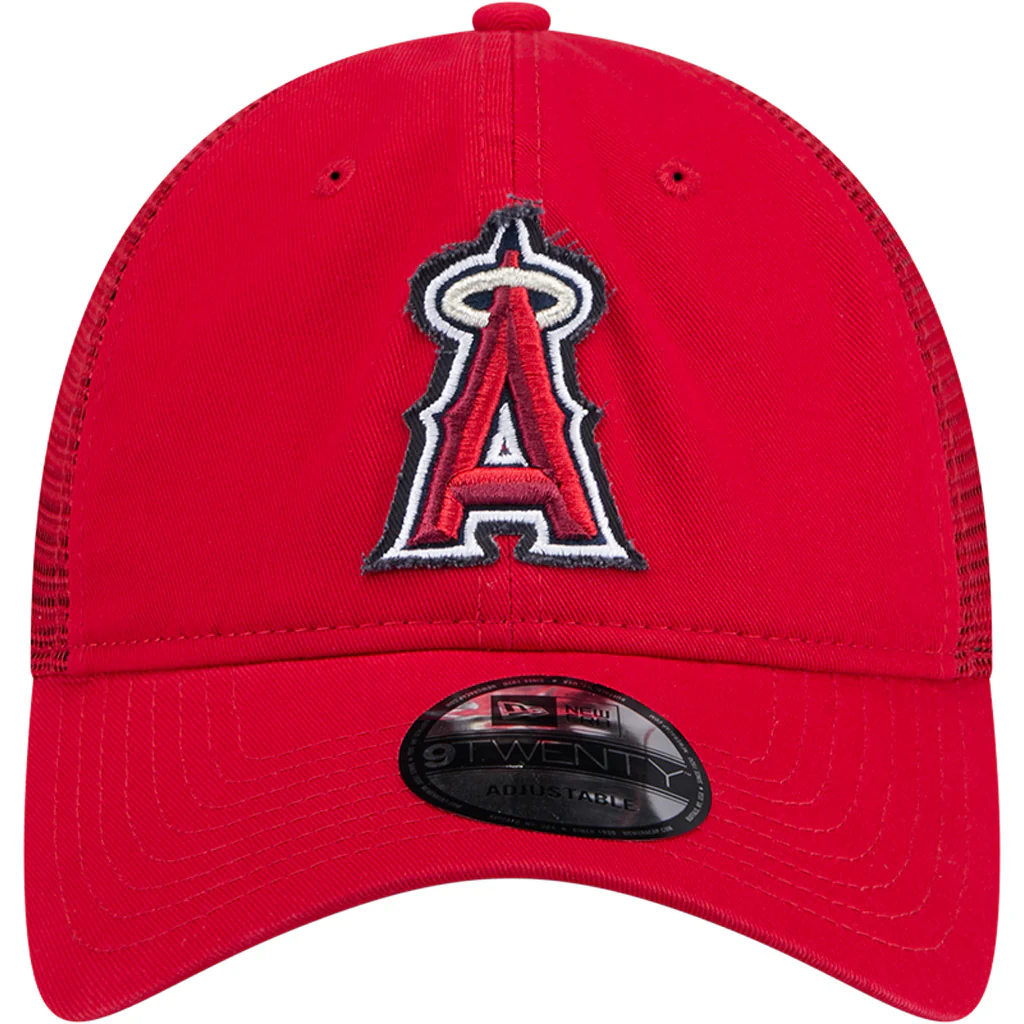 MLB Los Angeles Angels New Era Game Day 9TWENTY Snapback Trucker Hat - Red - Image 3
