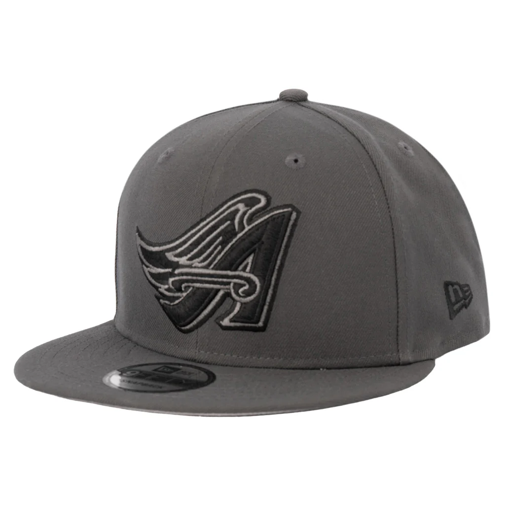 MLB Los Angeles Angels New Era Gray Prestige 9FIFTY Snapback Hat - Graphite