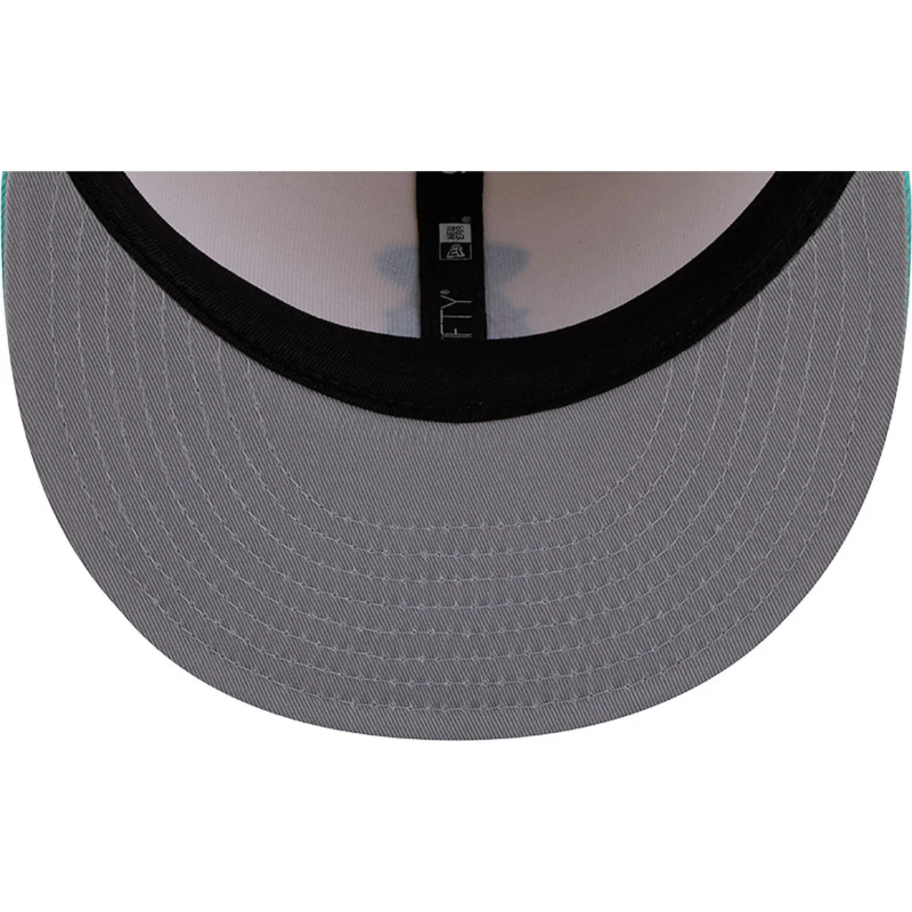 MLB Los Angeles Angels New Era Two-Tone Aqua 9FIFTY Snapback Hat - Light cream - Image 7