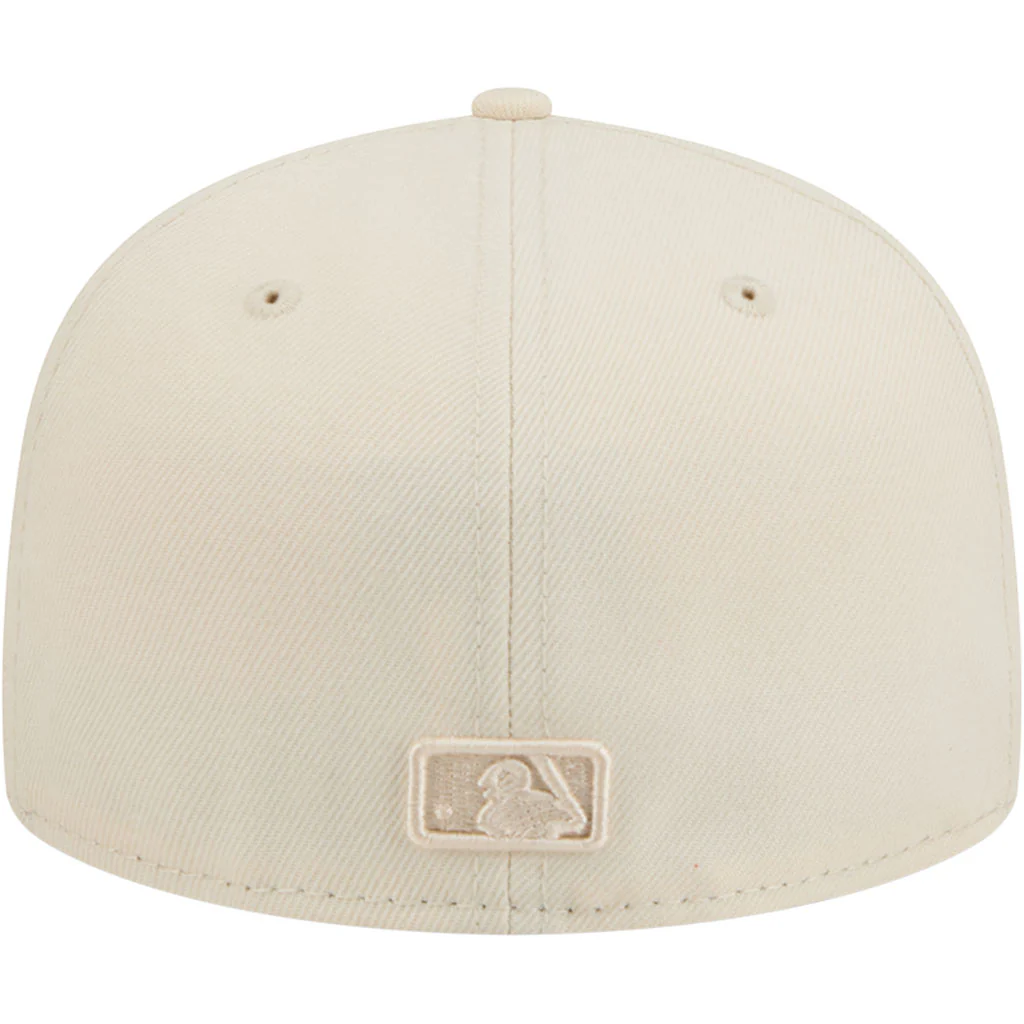 MLB Los Angeles Angels New Era Vanilla 59FIFTY Fitted Hat - Cream - Image 6