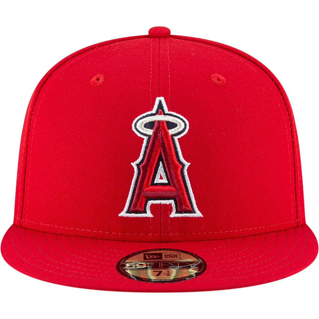 MLB Los Angeles Angels New Era Authentic Collection Home On-Field 59FIFTY Fitted Hat - Red - Image 3