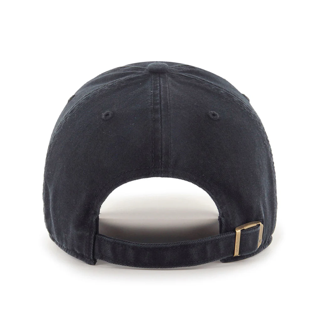 MLB Los Angeles Dodgers '47 Black on Black Clean Up Adjustable Hat - Black - Image 2