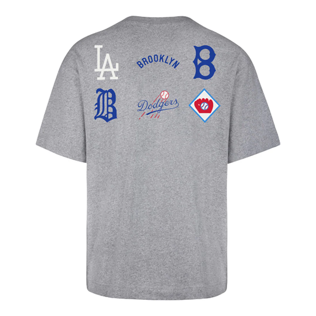 MLB Los Angeles Dodgers '47 History Lock Foundation T-Shirt - Gray - Image 2