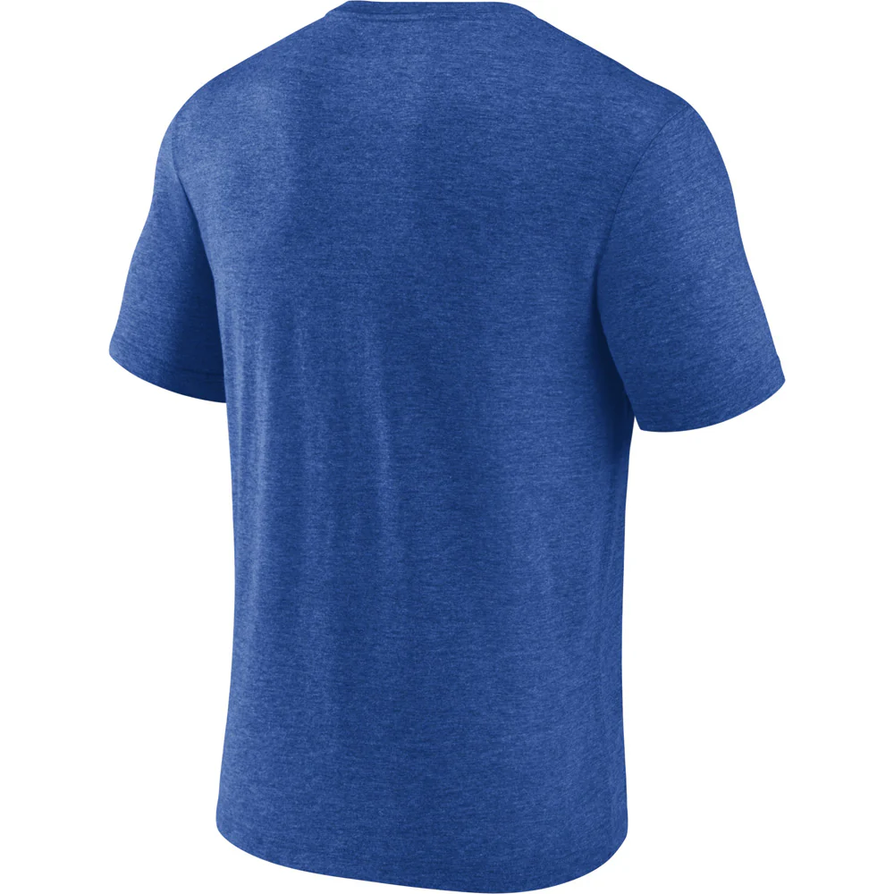 MLB Los Angeles Dodgers Fanatics Home Team Tri-Blend T-Shirt - Blue - Image 3