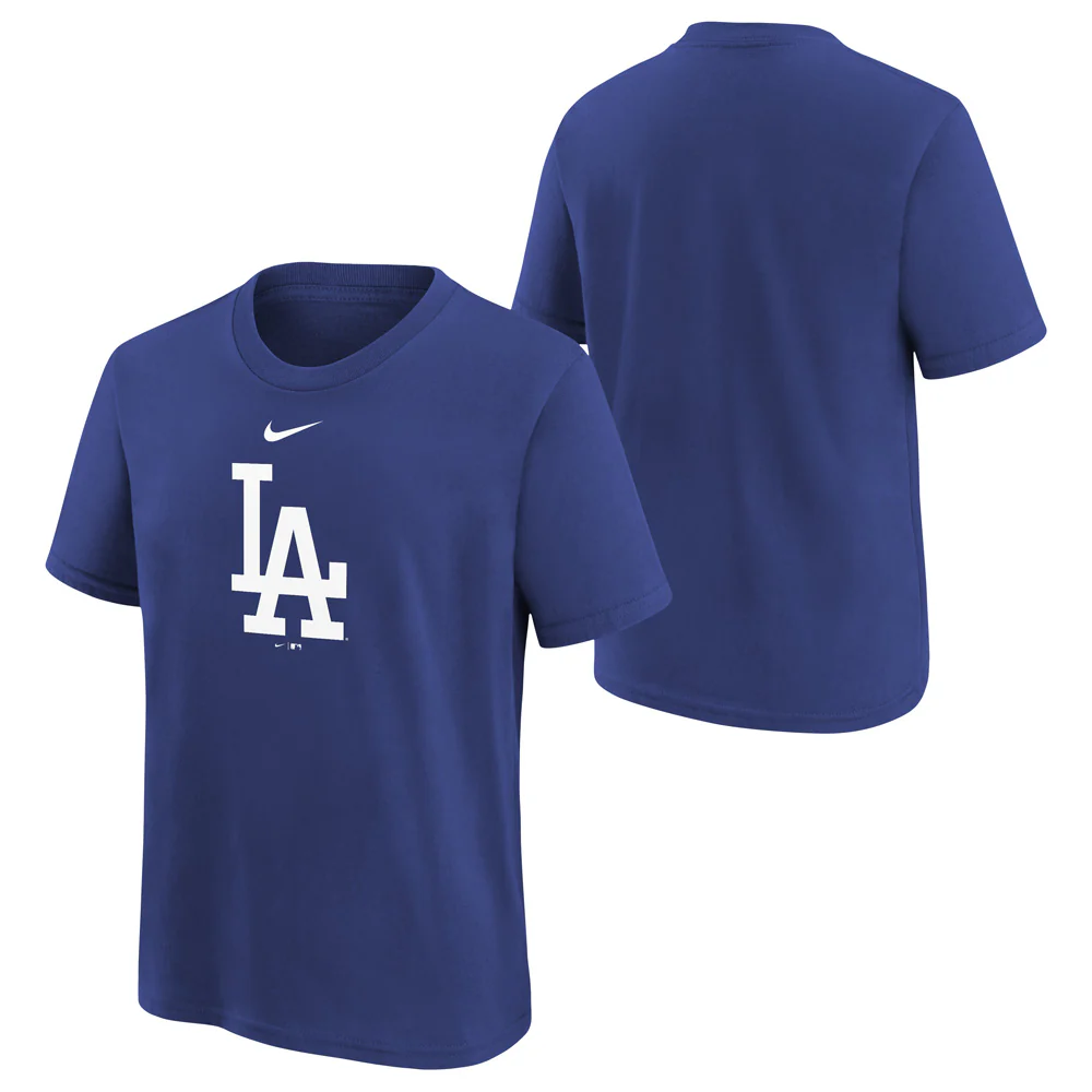MLB Los Angeles Dodgers Kids Nike Large Logo T-Shirt - Blue