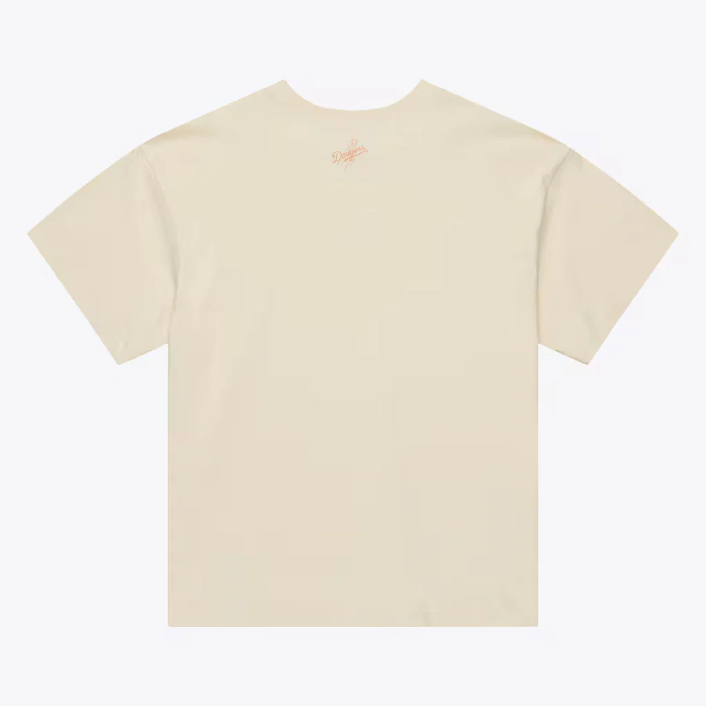 MLB Los Angeles Dodgers Mitchell & Ness Insignia Premium T-Shirt - Tan - Image 2