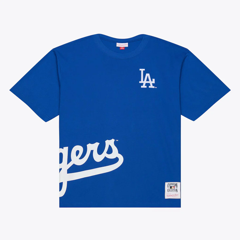 MLB Los Angeles Dodgers Mitchell & Ness Playoff Win Premium T-Shirt - Blue