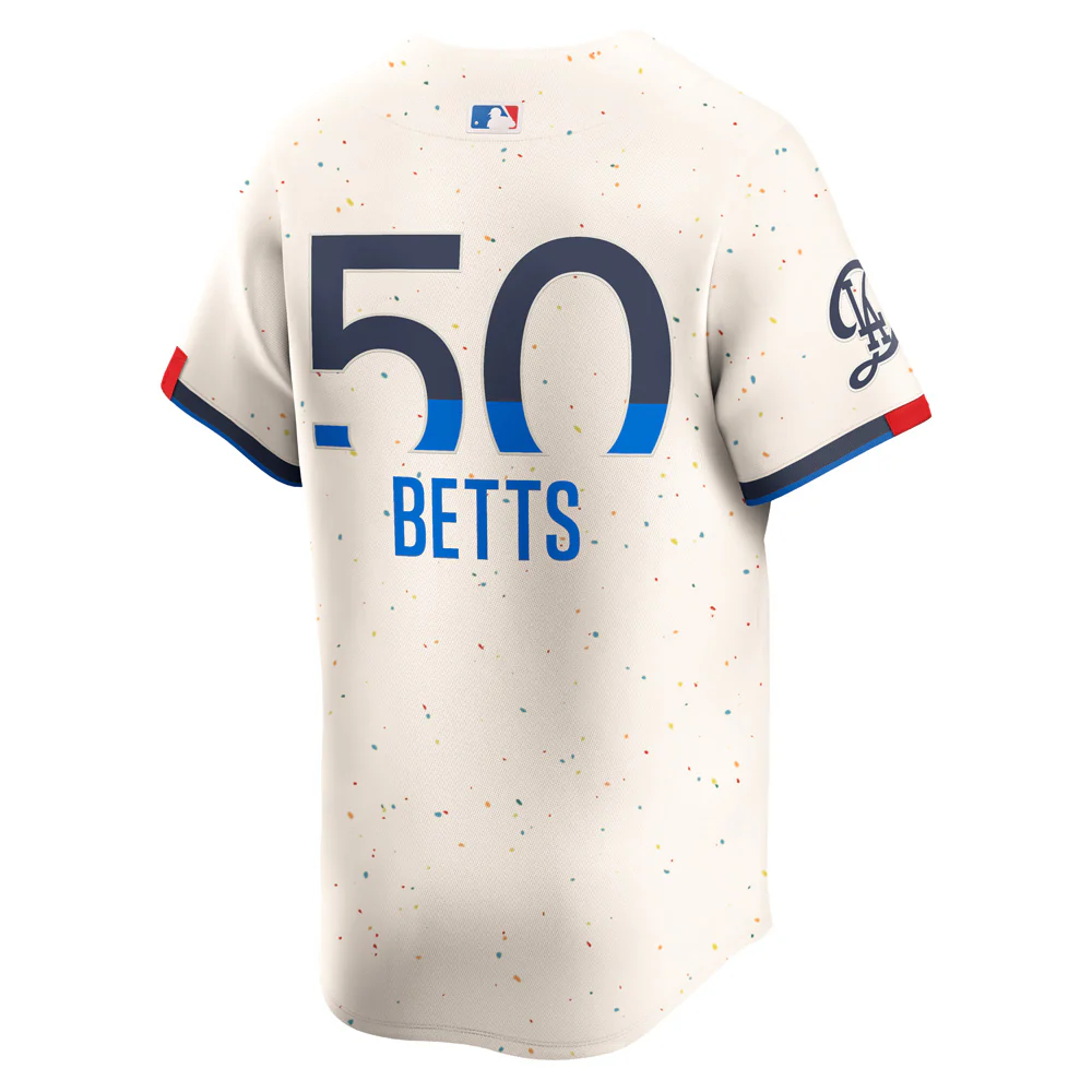 MLB Los Angeles Dodgers Mookie Betts Nike City Connect Limited Jersey - Image 3