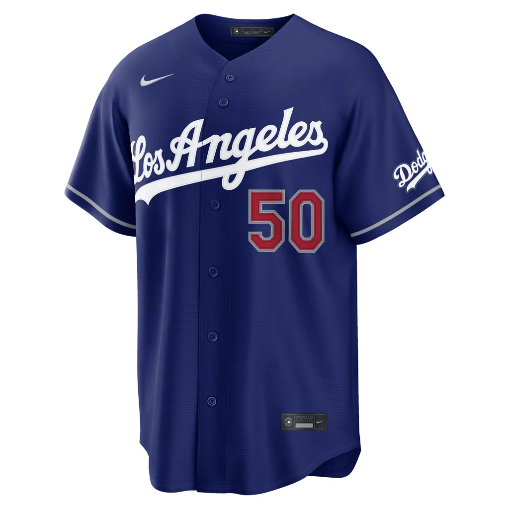 MLB Los Angeles Dodgers Mookie Betts Nike Alternate Stadium Jersey - Blue - Image 2