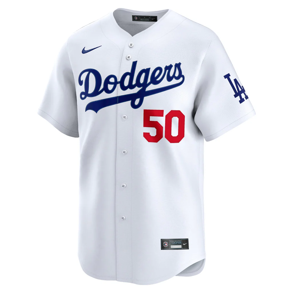 MLB Los Angeles Dodgers Mookie Betts Nike Home Limited Jersey - White - Image 2