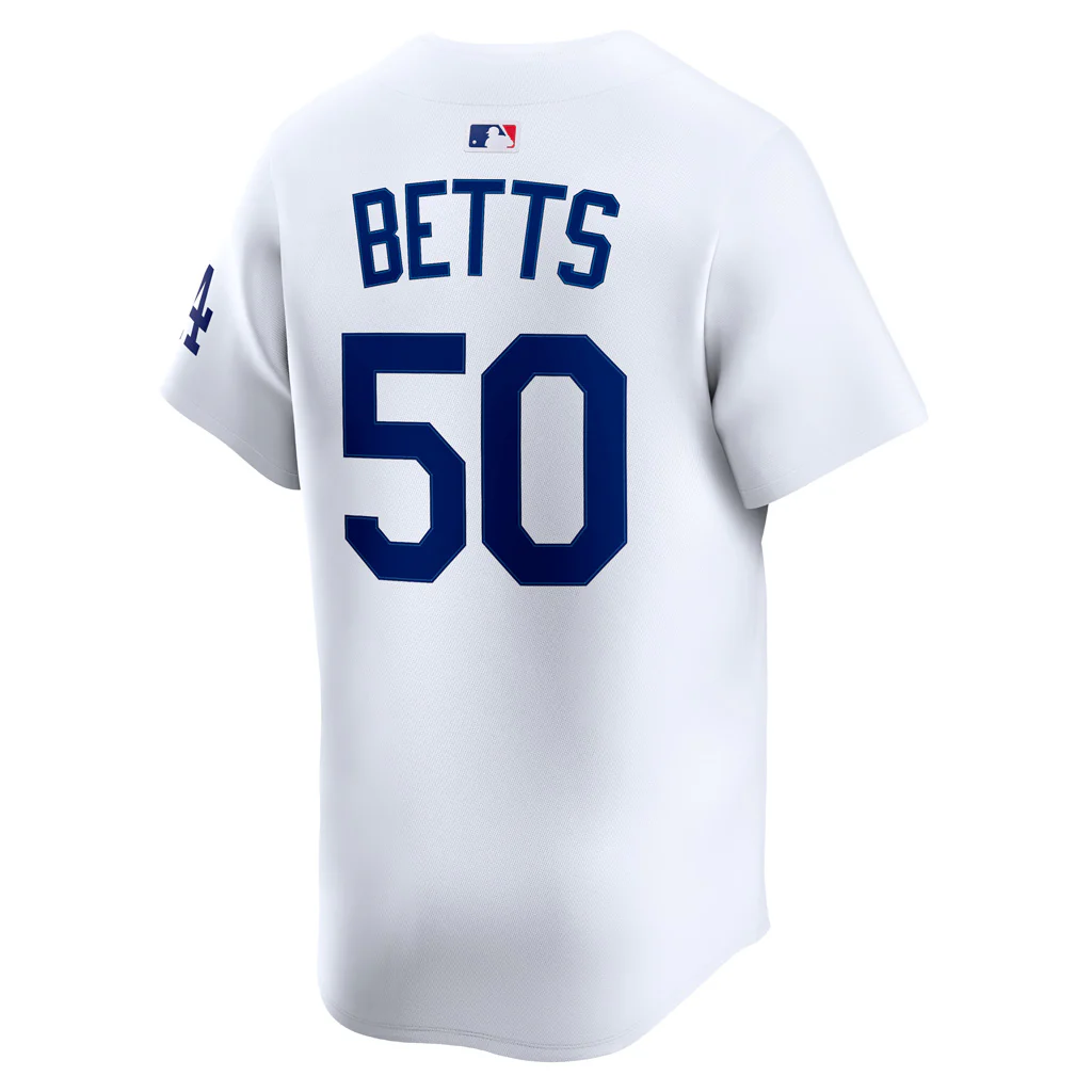 MLB Los Angeles Dodgers Mookie Betts Nike Home Limited Jersey - White - Image 3