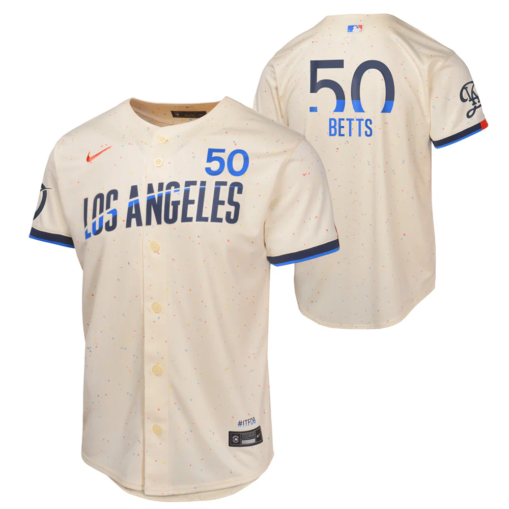 MLB Los Angeles Dodgers Mookie Betts Nike Youth City Connect Limited Jersey