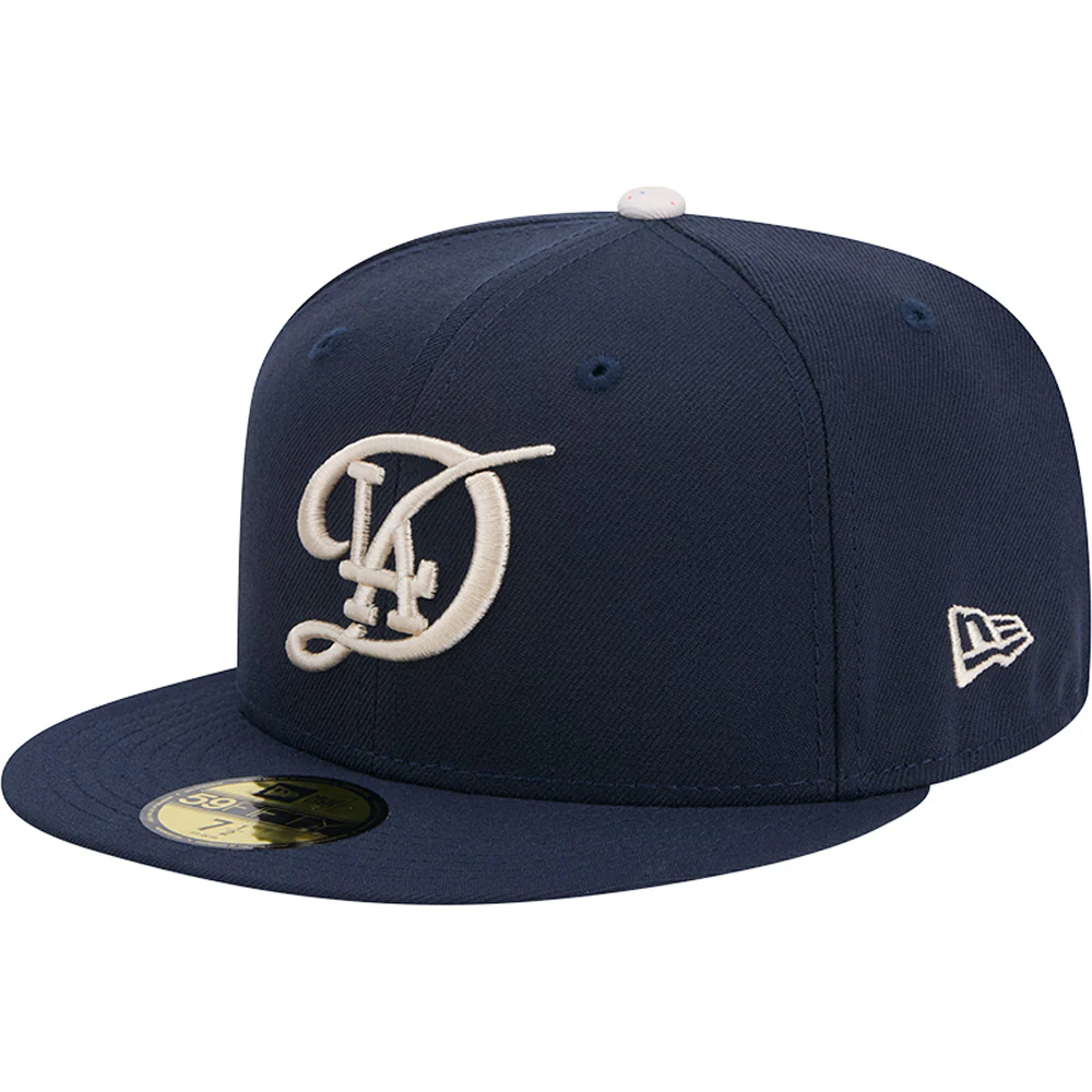 MLB Los Angeles Dodgers New Era City Connect 59FIFTY Fitted Hat - Navy - Image 2