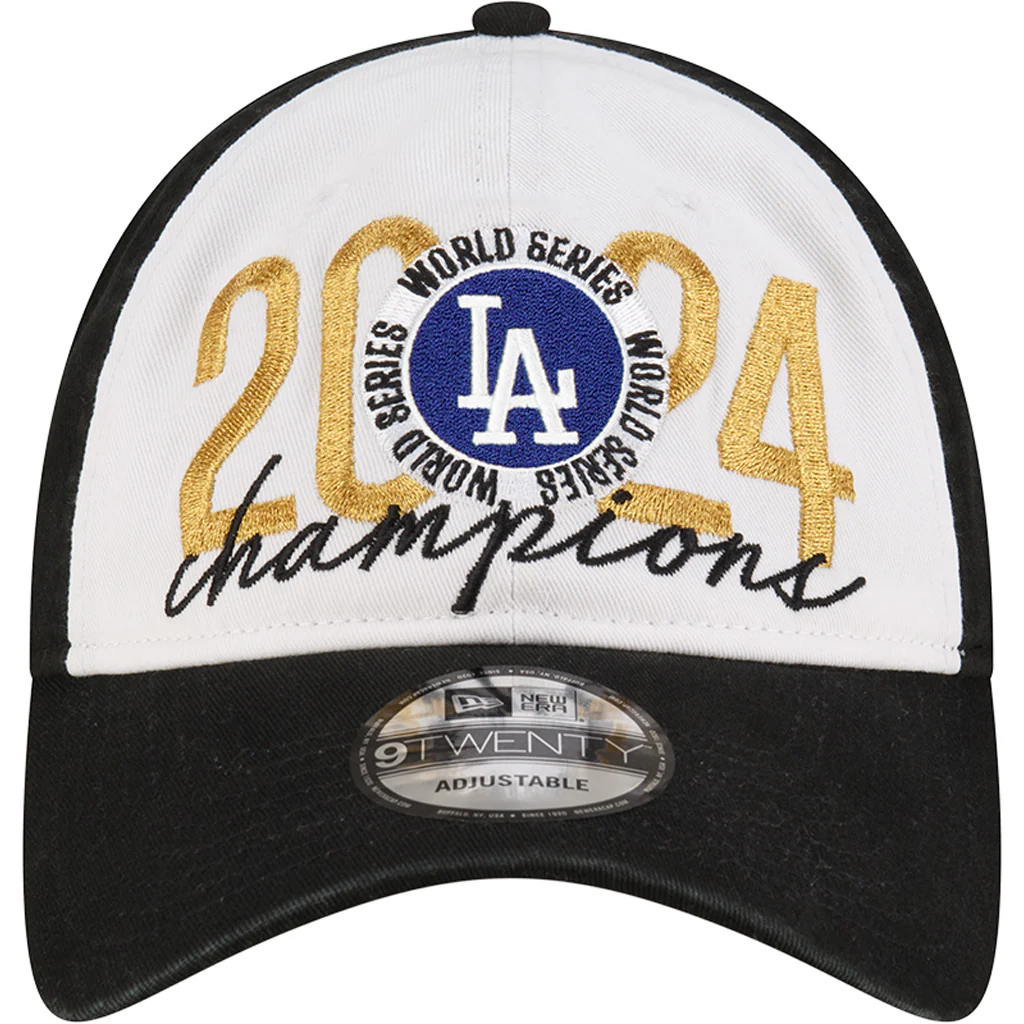 MLB Los Angeles Dodgers New Era 2024 World Series Champ Locker Room 9TWENTY Hat - White - Image 3