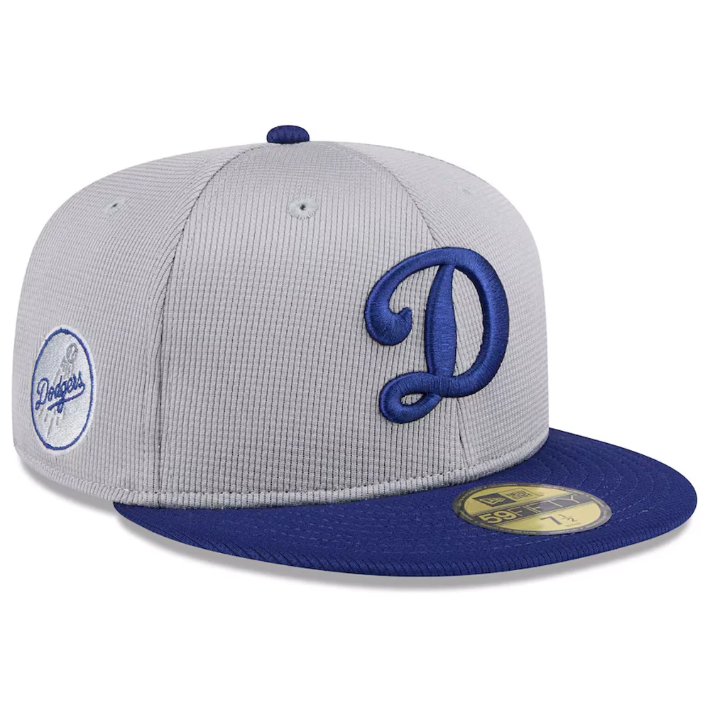 MLB Los Angeles Dodgers New Era 2025 Graphite Batting Practice 59FIFTY Fitted Hat - Graphite - Image 2