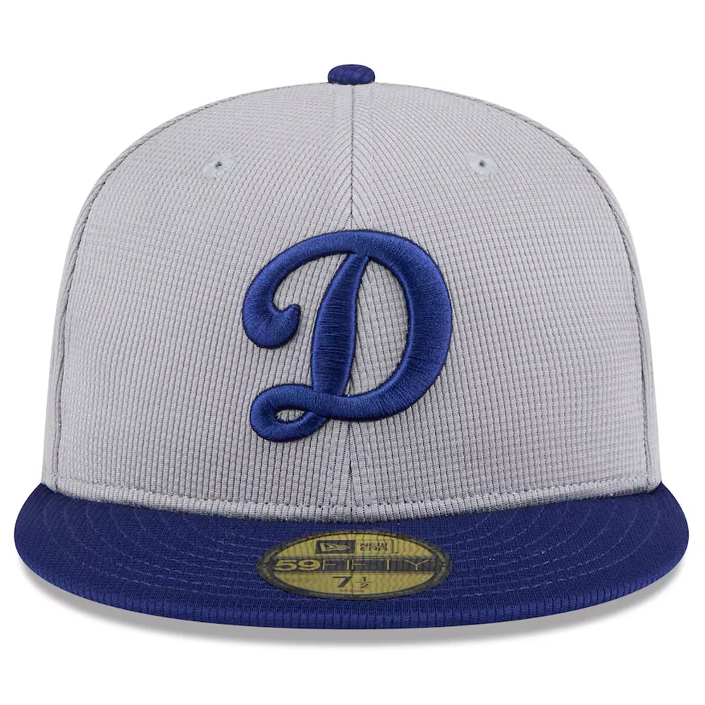 MLB Los Angeles Dodgers New Era 2025 Graphite Batting Practice 59FIFTY Fitted Hat - Graphite - Image 3