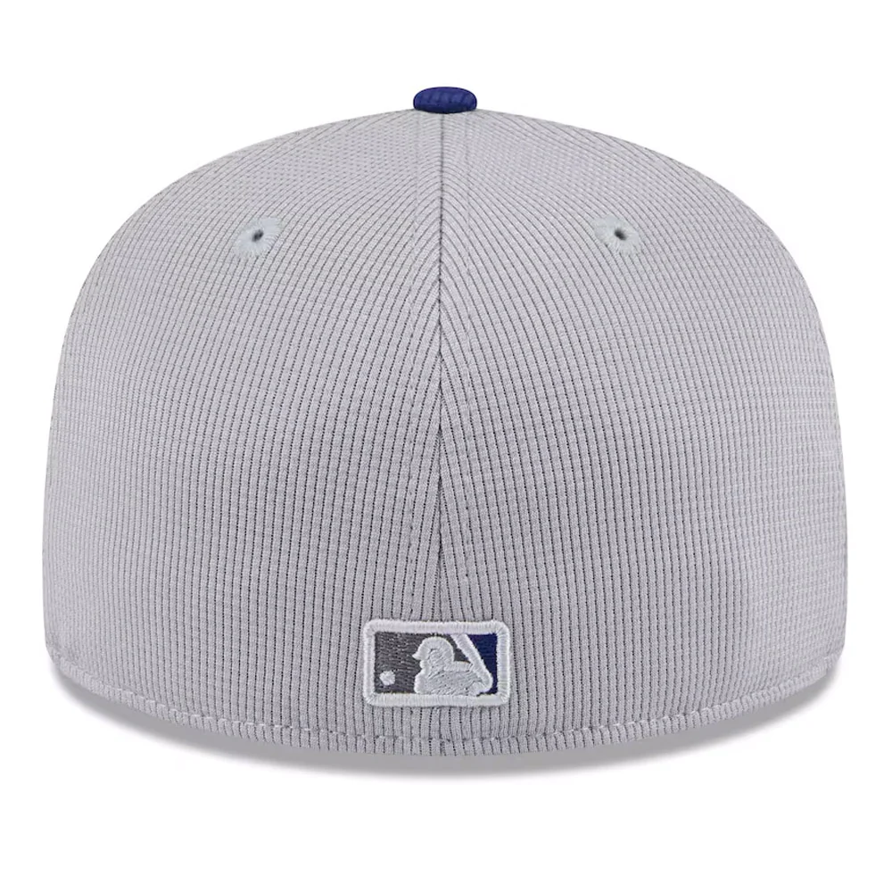 MLB Los Angeles Dodgers New Era 2025 Graphite Batting Practice 59FIFTY Fitted Hat - Graphite - Image 4