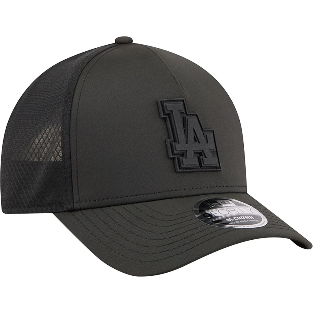 MLB Los Angeles Dodgers New Era Arched 9FORTY M-Crown Snapback Hat - Black - Image 2