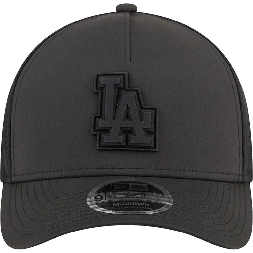 MLB Los Angeles Dodgers New Era Arched 9FORTY M-Crown Snapback Hat - Black - Image 3