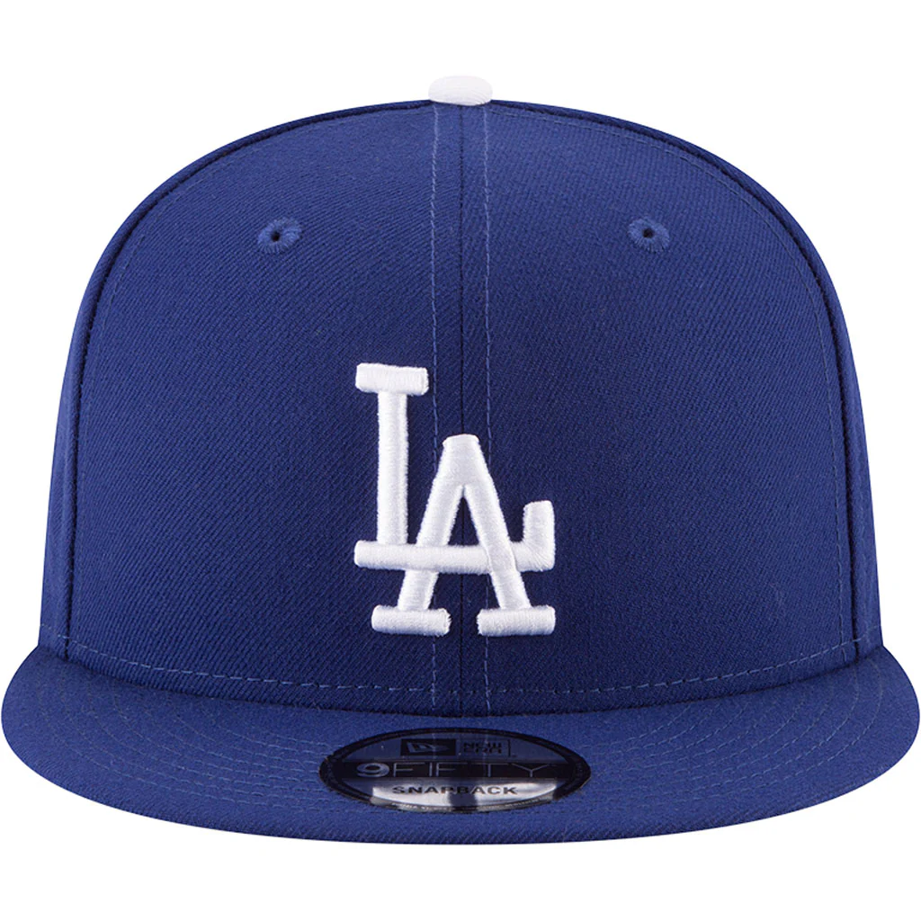 MLB Los Angeles Dodgers New Era Basic 9FIFTY Snapback Hat - Blue - Image 3