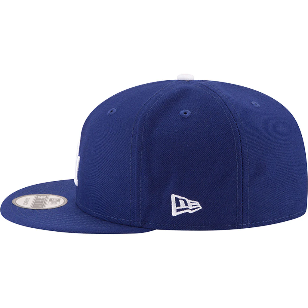 MLB Los Angeles Dodgers New Era Basic 9FIFTY Snapback Hat - Blue - Image 4