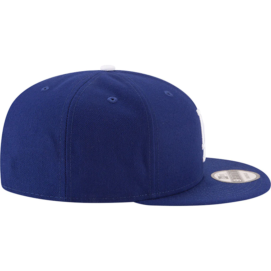MLB Los Angeles Dodgers New Era Basic 9FIFTY Snapback Hat - Blue - Image 5