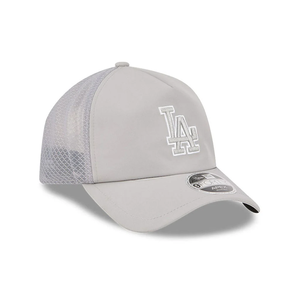 MLB Los Angeles Dodgers New Era Batting Practice Apex 9FORTY Snapback Hat - Graphite - Image 2