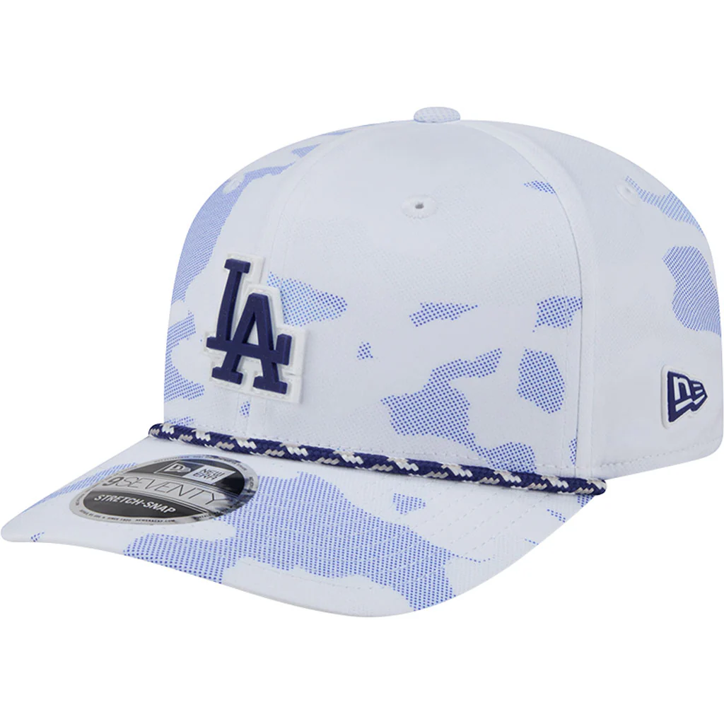 MLB Los Angeles Dodgers New Era Camo Rope 9SEVENTY Stretch Snap Hat