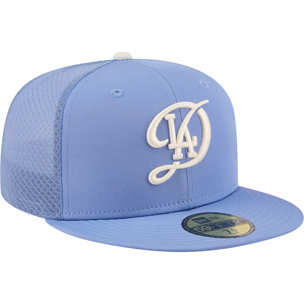 MLB Los Angeles Dodgers New Era City Connect Batting Practice 59FIFTY Fitted Hat - Blue - Image 2