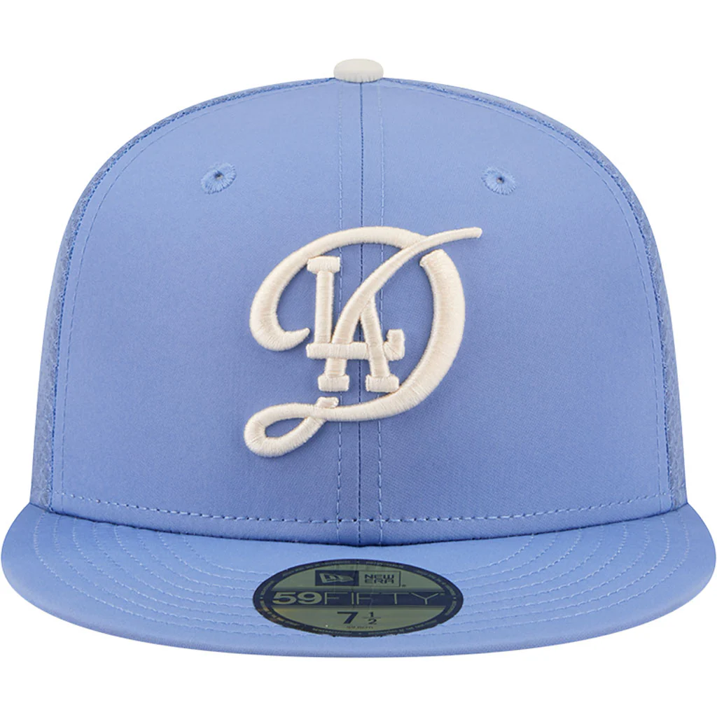 MLB Los Angeles Dodgers New Era City Connect Batting Practice 59FIFTY Fitted Hat - Blue - Image 3